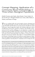 Cover page: Concept Mapping: Application of a Community-Based Methodology in Three Urban Aboriginal Populations