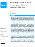 Cover page: Benchmarking viromics: an in silico evaluation of metagenome-enabled estimates of viral community composition and diversity