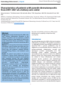 Cover page: Characteristics of patients with juvenile dermatomyositis from 2001-2021 at a tertiary care center