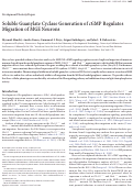Cover page: Soluble Guanylate Cyclase Generation of cGMP Regulates Migration of MGE Neurons