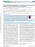 Cover page: Three-Dimensional Visualization of Conductive Domains in Battery Electrodes with Contrast-Enhancing Nanoparticles