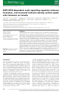Cover page: R2R3 MYB‐dependent auxin signalling regulates trichome formation, and increased trichome density confers spider mite tolerance on tomato