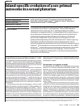 Cover page: Island-specific evolution of a sex-primed autosome in a sexual planarian
