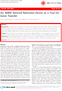 Cover page: An XMRV Derived Retroviral Vector as a Tool for Gene Transfer