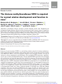 Cover page: The histone methyltransferase EZH2 is required for normal uterine development and function in mice