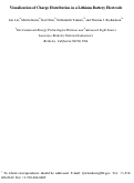 Cover page: Visualization of Charge Distribution in a Lithium Battery Electrode