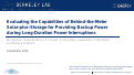 Cover page: Evaluating the Capabilities of Behind-the-Meter Solar-plus-Storage for Providing Backup Power during Long-Duration Power Interruptions
