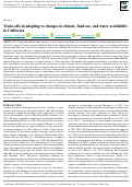 Cover page: Trade-offs in adapting to changes in climate, land use, and water availability in California