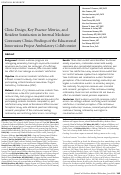 Cover page: Clinic Design, Key Practice Metrics, and Resident Satisfaction in Internal Medicine Continuity Clinics: Findings of the Educational Innovations Project Ambulatory Collaborative