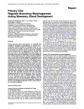 Cover page: Primary Cilia Regulate Branching Morphogenesis during Mammary Gland Development