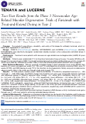 Cover page: TENAYA and LUCERNE Two-Year Results from the Phase 3 Neovascular Age-Related Macular Degeneration Trials of Faricimab with Treat-and-Extend Dosing in Year 2