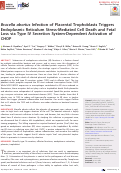 Cover page: Brucella abortus Infection of Placental Trophoblasts Triggers Endoplasmic Reticulum Stress-Mediated Cell Death and Fetal Loss via Type IV Secretion System-Dependent Activation of CHOP