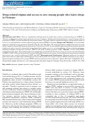 Cover page: Drug-related stigma and access to care among people who inject drugs in Vietnam.