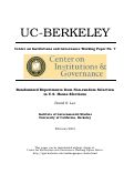 Cover page: Randomized Experiments from Non-random Selection in U.S. House Elections