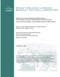 Cover page: Healthy Zero Energy Buildings (HZEB) Program  Interim Report on Cross Sectional Study of Contaminant Levels, Source Strengths, and Ventilation Rates in Retail Stores