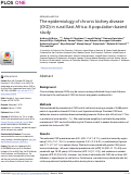 Cover page: The epidemiology of chronic kidney disease (CKD) in rural East Africa: A population-based study