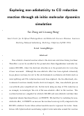 Cover page: Exploring non-adiabaticity to CO reduction reaction through ab initio molecular dynamics simulation
