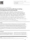 Cover page: Identification of novel loci affecting circulating chromogranins and related peptides