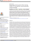 Cover page: Evaluating criminal justice reform during COVID-19: The need for a novel sentiment analysis package