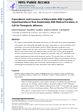 Cover page: Expectations and Concerns of Older Adults With Cognitive Impairment About Their Relationship With Medical Providers: A Call for Therapeutic Alliances