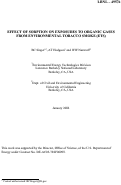 Cover page: Effect of sorption on exposures to organic gases from environmental 
tobacco smoke (ETS)