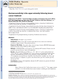 Cover page: Mechanosensitivity in the upper extremity following breast cancer treatment