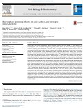 Cover page: Rhizosphere priming effects on soil carbon and nitrogen mineralization