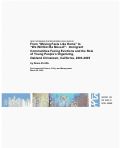 Cover page: From "Moving Feels Like Home" to "We Will Not Be Moved!": Immigrant Communities Facing Evictions and the Role of Young People's Organizing, Oakland Chinatown, California, 2003-2005