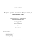 Cover page: Koopman spectral analysis and study of mixing in incompressible flows