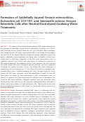 Cover page: Formation of Sublethally Injured Yersinia enterocolitica, Escherichia coli O157:H7, and Salmonella enterica Serovar Enteritidis Cells after Neutral Electrolyzed Oxidizing Water Treatments.