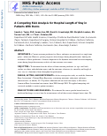 Cover page: A Competing Risk Analysis for Hospital Length of Stay in Patients With Burns