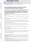 Cover page: Ethical commitments, principles, and practices guiding intracranial neuroscientific research in humans