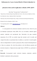 Cover page: Refinement of a coarse-grained model of poly(2,6-dimethyl-1,4-phenylene ether) and its application to blends of PPE and PS
