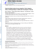 Cover page: Exploring relationships among appetitive traits, negative affect, and binge eating in adults with overweight or obesity