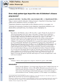 Cover page: Does Study Partner Type Impact the Rate of Alzheimer's Disease Progression?