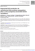 Cover page: Augmented H2S production via cystathionine-beta-synthase upregulation plays a role in pregnancy-associated uterine vasodilation