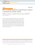 Cover page: PRC1-mediated epigenetic programming is required to generate the ovarian reserve