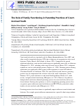 Cover page: The role of family functioning in parenting practices of court‐involved youth