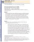 Cover page: Environmental Risk Factors for Acute Respiratory Distress Syndrome