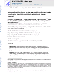 Cover page: Is controlling phosphorus by decreasing dietary protein intake beneficial or harmful in persons with chronic kidney disease?