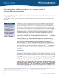 Cover page: N-acetylcysteine inhibits thrombosis in a murine model of myeloproliferative neoplasm