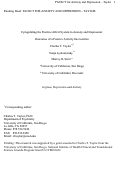 Cover page: Upregulating the positive affect system in anxiety and depression: Outcomes of a positive activity intervention