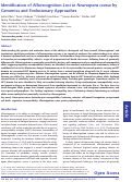 Cover page: Identification of Allorecognition Loci in Neurospora crassa by Genomics and Evolutionary Approaches