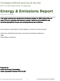 Cover page: The Villages at 995 East Santa Clara St, San Jose: Energy &amp; Emission Report