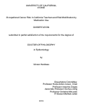 Cover page: Occupational Cancer Risk in California Teachers and Risk Modification by Medication Use