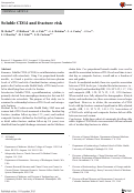 Cover page: Soluble CD14 and fracture risk