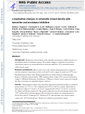 Cover page: Longitudinal Changes in Volumetric Breast Density with Tamoxifen and Aromatase Inhibitors