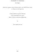 Cover page: Multibody Dynamics, Control-Oriented Model, and 6-DOF Motion Control of a Thrust-Vectored Quadrotor