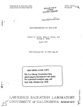 Cover page: DECOMPOSITION OF MULLITE