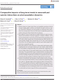 Cover page: Comparative impacts of long‐term trends in snowmelt and species interactions on plant population dynamics